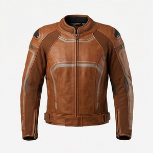 Chaqueta de Motociclista de Cuero Genuino para Hombre de la Mejor Calidad, Nueva Colección de Invierno, Chaquetas de Motocicleta con Protecciones Desmontables Personalizadas - Product Image 1
