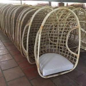 Nueva Llegada: Silla Colgante de Ratán Hecha a Mano, Estilo Moderno, Color Natural, para Decoración de Hogar, Patio, Balcón o Resort, Estilo Boho Costero - Product Image 1