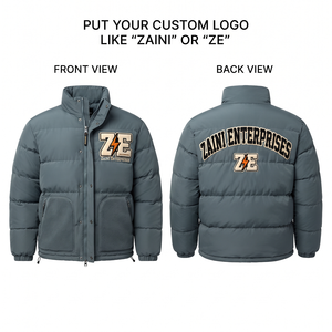 Premium 100% Polyester Worsted Fabric 120 GSM Hooded Windproof <b>Waterproof</b> Camouflage Men's Puffer <b>Jacket</b> Grey Fleece Pocket - Product Image 1