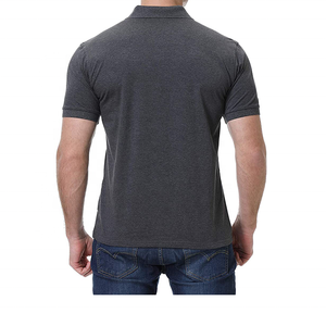 Prix de fabrication Hommes pour polos 100% coton Polos de golf à col roulé avec fermeture à bouton Manches courtes à la mode - Product Image 3