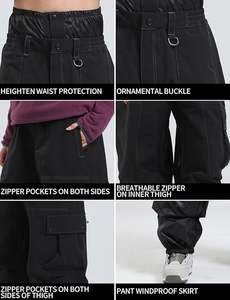 Fabricante de Pantalones de Nieve Baratos al por Mayor, Pantalones de Esquí Impermeables de Invierno para Adultos, Ropa de Snowboard Duradera, Transpirable y Resistente al Viento - Product Image 4