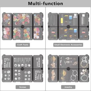 Organizzatore Portatile per Pillole con 7 Scomparti, Design Pieghevole, Ampia Tasca, Custodia da Viaggio per Pillole con Funzionalità da Borsetta - Product Image 2