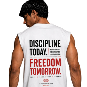 T-shirt graphique sans manches pour homme, col rond, emmanchures larges, imprimé au dos, coupe décontractée, style streetwear, vente en gros, personnalisable, tee-shirt muscle - Product Image 4