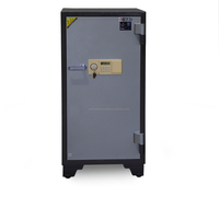 Caja Fuerte WELKO LX1200 E Negra para Casa u Hotel, de Lujo, Acero Inoxidable de 2mm de Grosor, Resistente al Fuego 1000-1200C, con Cerradura de Llave y Antirrobo