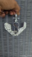Pendentif Avira Jewels Premium Hip Hop Moissanite pour Hommes et Femmes, Certifié GRA, en Argent Massif 925 Plaqué Or, Sans Nickel