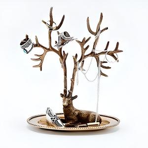 Space Saving Metal Jewelry Storage Stand <b>Earring</b> <b>Holder</b> Display Rack Necklace Organizer Tabletop Vanity Accessories and Home Use - Product Image 5