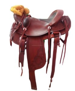 Silla de Montar a Caballo de Cuero Occidental Hecha a Mano, para Carreras de Barriles, Equitación, Reining, Venta al por Mayor a Precios Bajos - Product Image 1