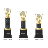 Trophée sportif en aluminium très demandé avec un design unique et une personnalisation du logo