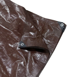 Bâche en PE marron haute résistance, très durable, couverture plastique haute capacité, couleur et taille personnalisables - Product Image 6