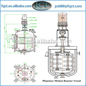 유리 원자로 용기 타이어 수리 실란트 생산 라인 원자로 용기