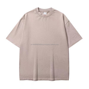 T-shirt surdimensionné 320G pour homme, vêtements vintage pour homme, lavage vintage, épaules tombantes, t-shirts pour homme, t-shirt en coton lourd et ample - Product Image 2