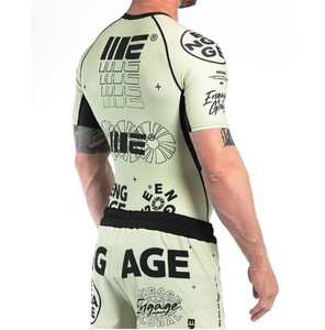 Rashguard personnalisé imprimé par sublimation, Rashguard MMA, Rushguard BJJ, Rashguard MMA OEM pour hommes, Rashguard à manches courtes - Product Image 5