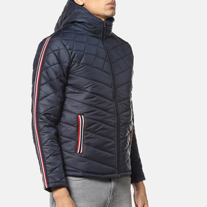 Custom Logo Stand Up Collar <b>Cropped</b> Quilted <b>Puffer</b> Men's <b>Jackets</b> Winter Outdoor <b>Jacket</b> Wholesale Heavy Weight <b>Puffer</b> <b>Jacket</b> - Product Image 3