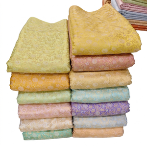 Tissu en polyester brocart riche, motifs jacquard tissés ornés, écologique et luxueux pour vêtements de mariée, décoration de mode, artisanat et vêtements pour filles - Product Image 1