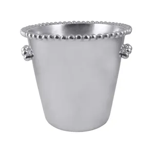 Stainless Steel Beverage <b>Cooler</b> Round Tabletop Modern Design Durable Metal Handicraft for Wedding Living <b>Room</b> - Product Image 1