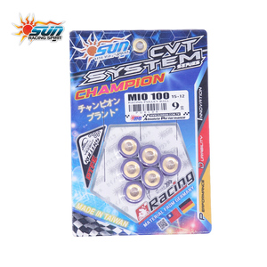 ชุดลูกกลิ้งเพิ่มสมรรถนะ SUN RACING 15x12 มม. 9G สำหรับ MIO 100 ปรับสมดุล CVT อย่างแม่นยำ ผลิตในไต้หวัน 6 ชิ้น - Product Image 5