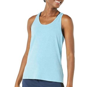 Wholesale High Quality Custom Logo Women's Gym Tank <b>Top</b> Womens High-Neck Premium Breathable Fitness Sports Round Tank <b>Top</b> women - Product Image 1
