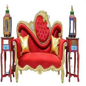 Sillas de Trono para Rey y Reina, Juego de Asientos para Novios, Sillas Decorativas de Lujo para Ceremonia y Recepción - Product Image 1