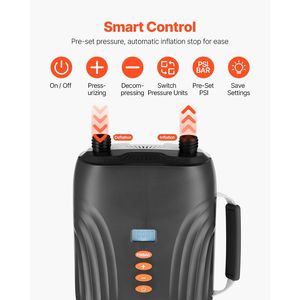 Pompe à air SUP rechargeable à deux étages 20PSI pour accessoire gonflable de planche à pagaie avec technologie alimentée par batterie - Product Image 4