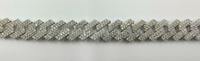 Bracelet cubain Moissanite rond serti de diamants pour unisexe, en argent sterling 925, bijoux fins, cadeau de fête pour partenaires