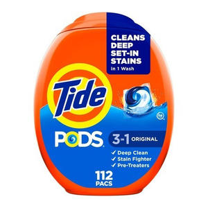 Cápsulas de detergente para ropa Tide PODS Plus 4 en 1 HE Turbo, aroma April Fresh, paquete de 61 unidades - Product Image 1
