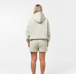 Ensemble 2 pièces pour femme – Nouveauté Printemps-Été 2026 – Ensemble décontracté uni à manches courtes et short - Product Image 2