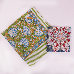 Luxury Style Bohemian Summer Collection Handmade Eco-Friendly Breathable Cotton Poplin Multi Printed <b>Bandana</b> Craftjaipur Hand - Product Image 2