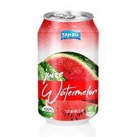 Groothandel 330Ml Watermeloen Mango Ananas Gearomatiseerd Blik Op Maat Merk Private Label Oem Odm Gefilterd Fruit & Groentesap