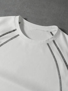 Ensemble de vêtements de sport pour homme, été, 2 pièces, t-shirt et short, respirant, léger, en coton, décontracté, streetwear, jogging, tenue de gym - Product Image 4