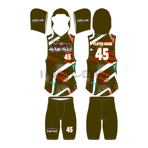 Uniformes de football américain personnalisés, maillots 7v7 unisexes pour adultes, tailles plus grandes, impression par transfert thermique, nom du joueur, logo avant, lettre, col en V - Product Image 4