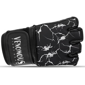Guantes de MMA Venomous Black Thunder Personalizados, Guantes de Piel para Entrenamiento de Grappling y Sparring, Guantes de Combate para Boxeo y Muay Thai - Product Image 5