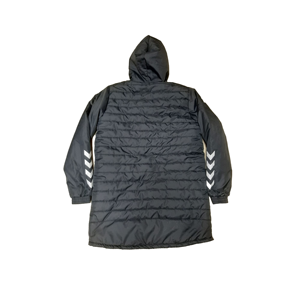 <b>Men's</b> <b>Long</b> Hooded Puffer <b>Jacket</b> With Reflective Stripes Windproof Thick Polyester Winter Casual Coat - Product Image 6