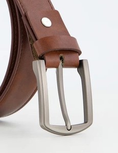 Ceintures de luxe en cuir véritable pour hommes avec boucle à ardillon de bonne qualité, logo personnalisé, OEM, ceintures personnalisées de haute qualité, vente en gros, marque - Product Image 3