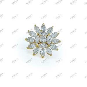 แหวนเงิน 10kt ประดับเพทาย ดีไซน์ทันสมัย สำหรับทั้งชายและหญิง เหมาะสำหรับงานแต่งงาน งานหมั้น และโอกาสพิเศษ แหวนแฟชั่น - Product Image 4