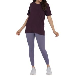 T-shirt ample pour femmes grandes tailles, doux, respirant, longueur tunique, vêtements décontractés, imprimé numérique, couleur personnalisée, nylon/coton - Product Image 4