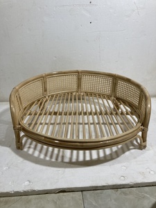 Wholesale New Design Natural Rattan Round Pet <b>Bed</b> Premium Pet <b>Bed</b> with Soft <b>Cushion</b> Handwicker from Vietnam - Product Image 5