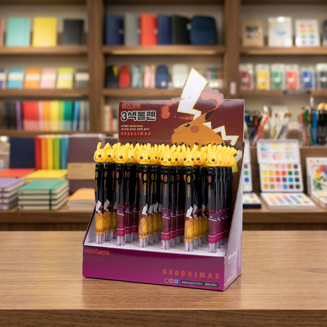 pokemon Mascot Gigantamax 3 Color 0.7mm Ballpoint Pen 30 PCS Set Korean Kids Stationery Cute Character Anime School Wholesale
