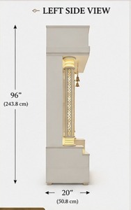 Elegant Traditional Home Temple with Carved Pillars and Om Engraving Teak Wood Pooja <b>Mandir</b> Durable Handcrafted USA Sale - Product Image 3