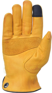 Gants de travail robustes en cuir de vachette pleine fleur, durables pour la construction, le jardinage, la ferme et la sécurité des conducteurs - Product Image 2