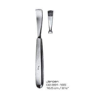 เครื่องมือผ่าตัดแบบใช้มือ Jansen Raspatories ขนาด 16.5 ซม. สำหรับการผ่าตัดทั่วไป ระดับ Class I ใช้ซ้ำได้ เกรดโรงพยาบาล - Product Image 1