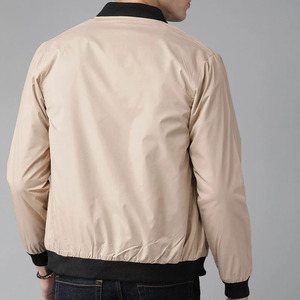 Blouson Bomber à simple boutonnage, Blousons universitaires, Blouson de baseball imperméable avec logo personnalisé pour hommes - Product Image 4