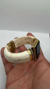 Ensemble de bracelets en os poli écologiques Natural Crafts, style moderne, pour jeunes filles et femmes fashionistas, forme personnalisée, parfait pour Noël - Product Image 4