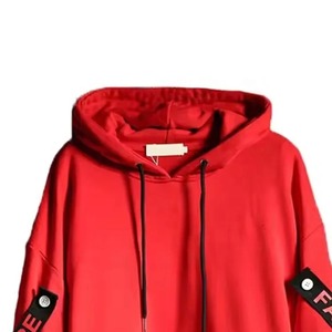 <b>Men's</b> Black Oversized Hoodie Sweatshirt Raglan Sleeve Cut Out Design Streetwear Autumn Cotton Knitted Breathable - Product Image 2