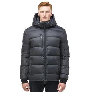 De haute Qualité Hommes Réversible Puffer Veste Bulle Manteau Rembourré Manteau OEM Logo Hommes Vers Le Bas Bulle D'hiver Noir Personnalisé Puffer Vestes - Product Image 1