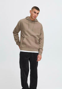 Sweat à capuche essentiel uni pour homme en molleton de coton avec poche kangourou et capuche ajustable, style streetwear décontracté - Product Image 2