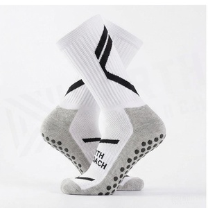 Chaussettes de course respirantes North Approach Crew Socks blanches pour adultes, saison estivale - Product Image 3