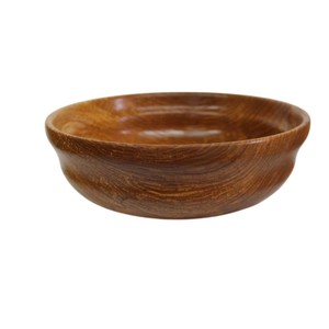 Bol de service artisanal en bois naturel, bol irrégulier pour fruits et salades, pour la décoration de la maison de style campagnard, ustensiles de cuisine en bois - Product Image 4