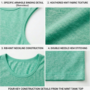 Débardeur classique unisexe en coton, chemise sans manches basique pour tous les jours, fournisseur de vêtements en gros - Product Image 6