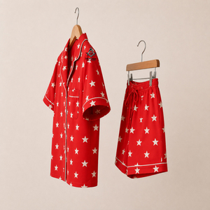 Vêtements grecs de la sororité Delta Sigma, regalia maçonnique, imprimé étoiles rouges et blanches, vêtements de nuit pour femmes, pyjamas confortables - Product Image 2