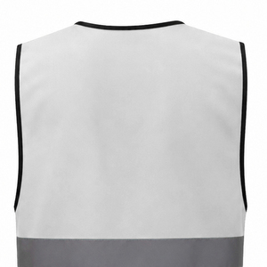 Gilet de sécurité haute visibilité respirant avec bandes réfléchissantes et logo personnalisé, fabrication de qualité supérieure à prix abordable - Product Image 6